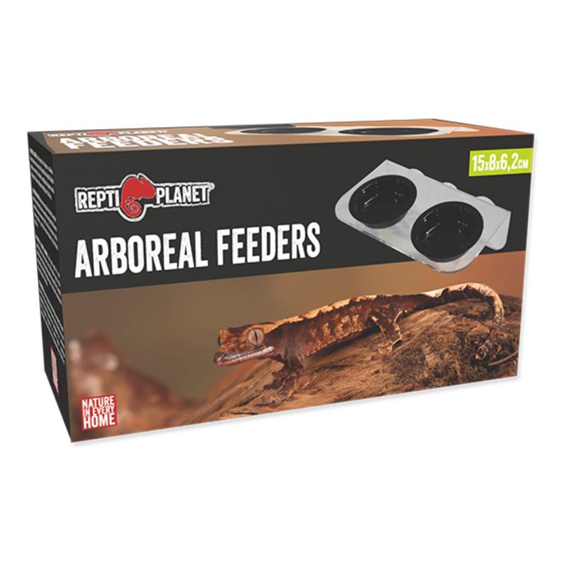 Suport hranire Repti Planet Double Feeder 15x8x6 2cm - imagine 3